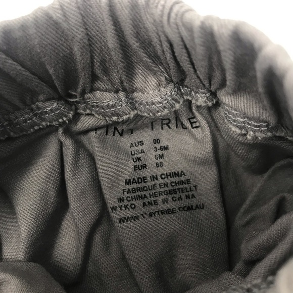 Tiny Tribe Infant Girl Tank Top Skirt Set Grey - Picture 3 of 6